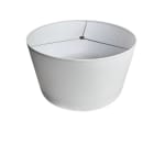 Lampshades Inc. Drum Hardback Lampshade, 19" Top x 19" Bottom x 14" Height, White